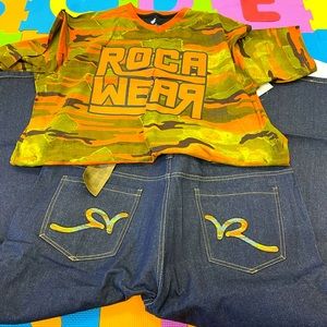 Rocawear jeans and shirt W44/L34 /shirt 3x